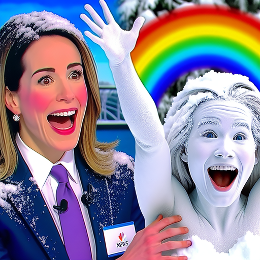 “Shocking Revelation: Amy Robach Discovers Her Complexion Matches Snow, While TJ Holmes Embraces the Color Spectrum!”