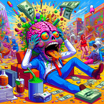 “Unmasking the Mind’s Financial Freakout: A Survival Guide for Cash-Crushed Craniums” funny news funny newz weird news