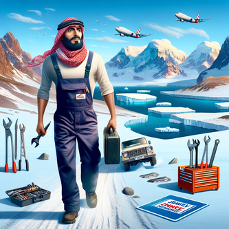 “Brave Mechanic Ditches Rocky Mountains for a Cool Antarctic Adventure!” funny news funny newz weird news