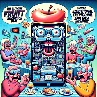 “The Almighty Apple Vision Pro: Where Hype Reigns Supreme, Rendering Killer Apps Mere Trivialities!” funny news funny newz weird news