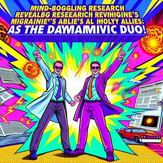 “Mind Boggling Research Reveals Migraine’s Unholy Allies: The Dynamic Duo!” funny news funny newz weird news