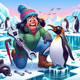 “Local grease monkey trades wrench for frostbite: Embarks on chilling South Pole adventure!” funny news funny newz weird news