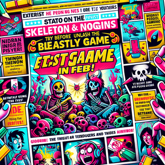 “Skeleton & Noggins: Try Before They Unleash the Beastly Game in Feb!” funny news funny newz weird news