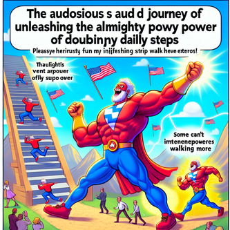 “The Audacious Journey of Unleashing the Almighty Power of Doubling My Daily Steps” funny news funny newz weird news