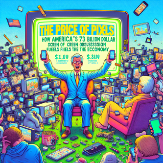 “The Price of Pixels: How America’s 73 Billion Dollar Screen Obsession Fuels the Economy” funny news funny newz weird news