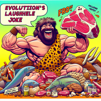 “Protein Overload: Fueling Your Inner Caveman While Ignoring Evolution’s Laughable Joke”