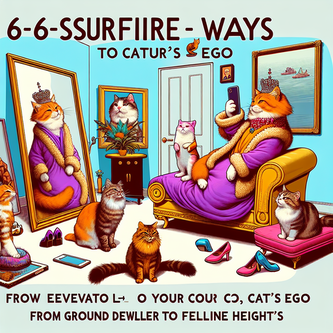 “6 Surefire Ways to Elevate Your Cat’s Ego: From Ground Dweller to Superior Feline Heights”