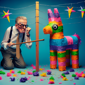 “Biden’s Immigration Dreams: A Delicate Pinata Indeed, Waiting for a Shattered Border Crisis” funny news funny newz weird news