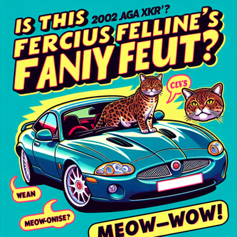 “Is This 2002 Jaguar XKR the Ferocious Feline’s Fancy Suit? Meow-wow!” funny news funny newz weird news