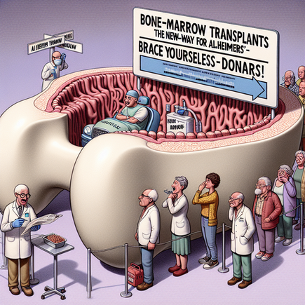 “Bone Marrow Transplants: The New Highway for Alzheimers? Brace Yourselves, Donors!”