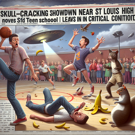 “Skull-cracking showdown near St Louis high school leaves teen in critical condition” funny news funny newz weird news