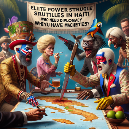 ‘Elite Power Struggles in Haiti: Who Needs Diplomacy When You Have Machetes?’ funny news funny newz weird news