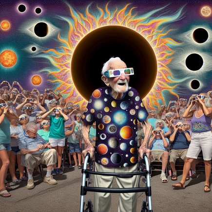 “105-Year-Old Man Ready for 13th Solar Eclipse: Age is Just a Number”