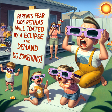 “Parents fear kids’ retinas will be toast from eclipse, demand DOE action!”