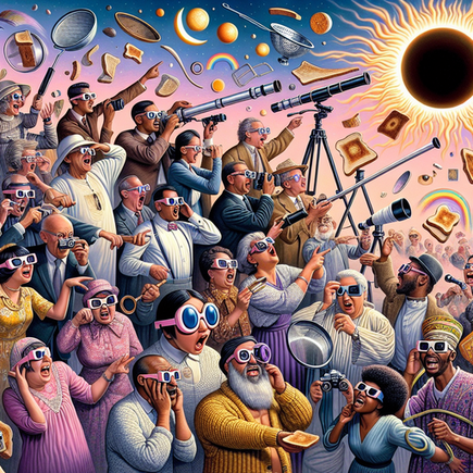 “2024 Solar Eclipse: Readers Capture Stunning Images, Make Us Question Our Existence” funny news funny newz weird news