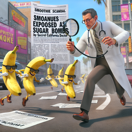 “Smoothie Scandal: Bananas Exposed as Secret Sugar Bombs by California Doctor”